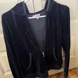 Black juicy couture zip up
